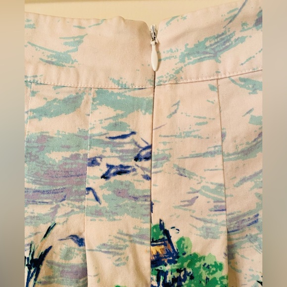 Talbots Circle Skirt, size 8, Blue & Green - Picture 3 of 4